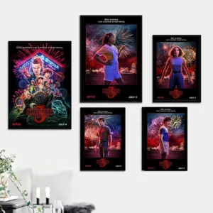 New Stranger Things 3 Silk Poster TV Play Drama Character Pictures Home Wall Art Decor Painting Cuadros Decoracion Salon