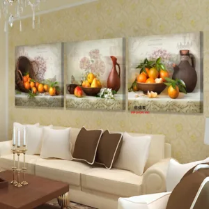 3 Piece Modern Canvas Kitchen Fruit Pictures For Living Room Print Oil Wall Paintings Painting On Art Modular Picture No Frame