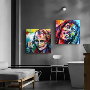 Colorful Abstract Character Oil Painting Print on Canvas Wall Pictures for Living Room Wall Art Canvas Painting