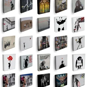 Abstract Art Banksy Morden Canvas Painting Prints Art Posters Prints painting Pictures Living Room Home Decoration