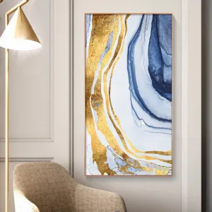 Abstract Flowing Color Landscape Canvas Painting Posters and Print Modern Decor Wall Art Pictures for Living Room Bedroom Aisle