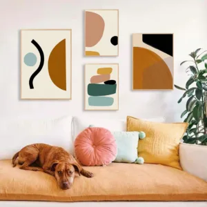 Abstract Geometric Graphic Canvas Painting Scandinavia Styles Wall Art Picture Posters Prints for Living Room Home Decor Unframe