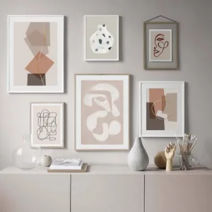 Abstract Geometric Graphic Scandinavia Canvas Painting Wall Art Picture Poster Print Gallery Living Room Home Decoration Unframe