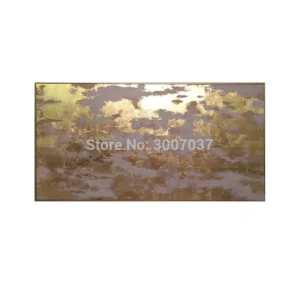 Abstract Gold Foils Oil Painting Hand Painted for Home Decor Modern Gold Color Canvas Painting