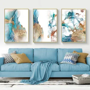 Abstract Luxury Wall Art Canvas Painting Prints Nordic Hanging Poster Frame Crafts Wall Picture for Living Room Aisle Home Decor