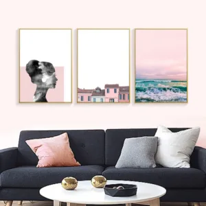 Abstract Painting Affiche Noir Et Blanc Tableaux Muraux Moderne