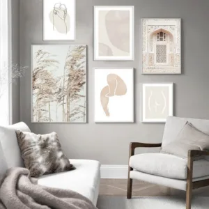 Abstract Painting Scandinavian Poster Nordic Decor Bohemian Arch