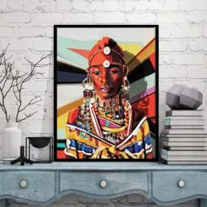 African Woman Home Art Decorative Painting The Living Room Entrance Hallway Decorative Oil Painting Cuadros Decoracion Salon