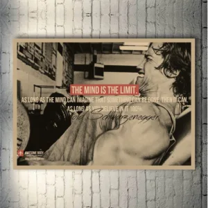 Arnold Schwarzenegger Retro Poster Bodybuilding Motivational Canvas Print Poster For Living Room Decor Bar Decoration-007