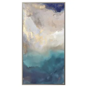 Artist Hand Painted Abstract Gold Oil Painting on Canvas handmade Modern Green Canvas Paintings Art for Living Room Decoration