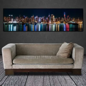 BANMU Canvas Painting Wall Art Picture City Night Art Print on Canvas Posters Wall Art Painting Home Decor Landcape Art Print