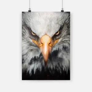 Bald Eagle Animal Poster Canvas Painting Wall Art Decor Living Room Bedroom Study Home Decoration Prints
