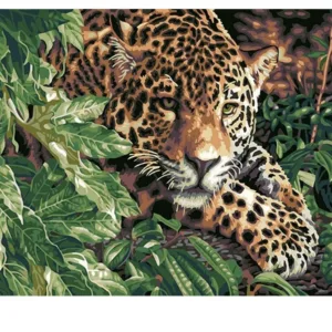 Animals Wall Art Pictures Painting By Numbers Hand Painted On Canvas Abstract Oil Painting Home Decor 40*50cm Leopard