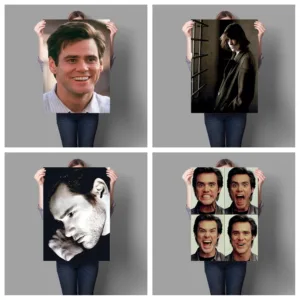 Canadian famous actor Jim Carrey personal life photo HD poster hight quality canvas painting cuadros decoracion salon No Frame