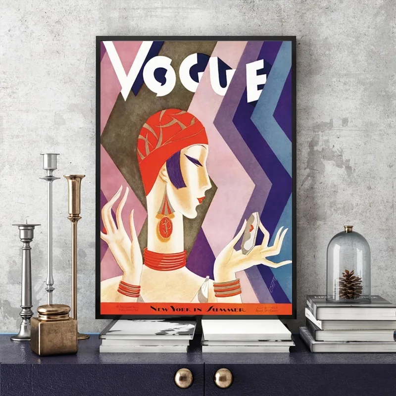 Canvas Wall Art Vintage Prints Cuadros Vogue Figure Posters Black White Painting Nordic Style Home Decorative Modular Pictures - Image 2