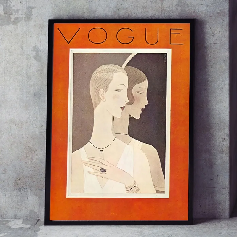 Canvas Wall Art Vintage Prints Cuadros Vogue Figure Posters Black White Painting Nordic Style Home Decorative Modular Pictures - Image 4