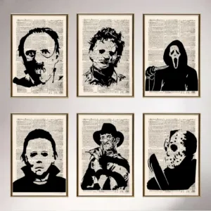Hilter Poster Vintage Kraft Style Retro Old Newspapers Horror Movie Character Posters Home Art Decorative Canvas Painting Oil