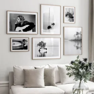 Nordic Landscape Poster Photography Canvas Painting Black White Wall Art Pictures For Living Room Modern Home Decorative Prints