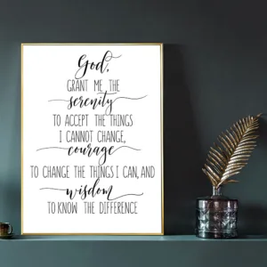 Christian Canvas Painting Wall Art Scripture God Quote Black And White Posters Minimalist Wall Pictures For Church Home Decor