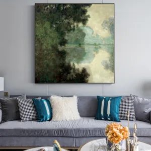 Claude Monet Scenery Of Seine Canvas Art Wall Paintings Reproductions Impressionist Landscape Canvas Prints For Living Room Wall
