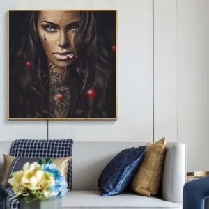Cool Sexy Girl Tattoo Abstract Modern Canvas Painting Posters Pr