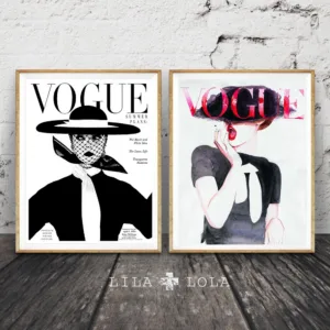 Cuadros Decoration Abstract Vogue Figure Posters and Prints Canvas Painting Fashion Wall Pop Art Print Pictures For Living Room