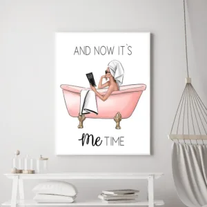Cuadros Decoration Salon Canvas Painting Pink Woman With Bathing Prints And Posters On Wall Art Pictures for Living Room Decor