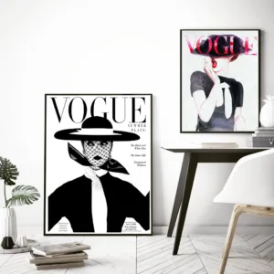 Cuadros Decoration Vogue Figure Posters and Prints Fashion Girls Canvas Painting Wall Art Print Wall Pictures For Living Room