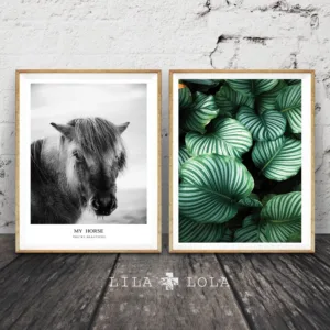 Cuadros Monstera Salon Modern Vogue Horse Canvas Painting Animal For lviving Room Home Decoration Pop Art Poster Wall Pictures