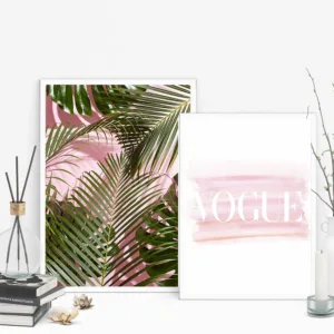 Cuadros Palm Leaf Poster Vogue Painting Wall Art Canvas Posters Nordic Prints Decorative Picture Modern Home Bedroom Decoration