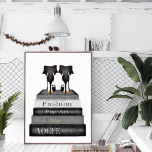 Cuadros Salon Fashion Books Posters And Prints Vogue Poster canvas painting Nordic Wall Pop Art Froal Pictures For Living Room