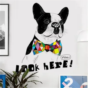 E-XX03 Cute Animal Canvas Handsome Dog Printings Wall Pictures for Living Room