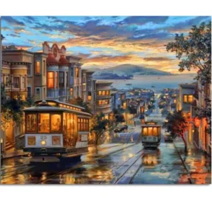 Europe Landscape DIY Painting By Numbers Wall Art Acrylic Painting On Canvas and Painted Home Decor GX8322