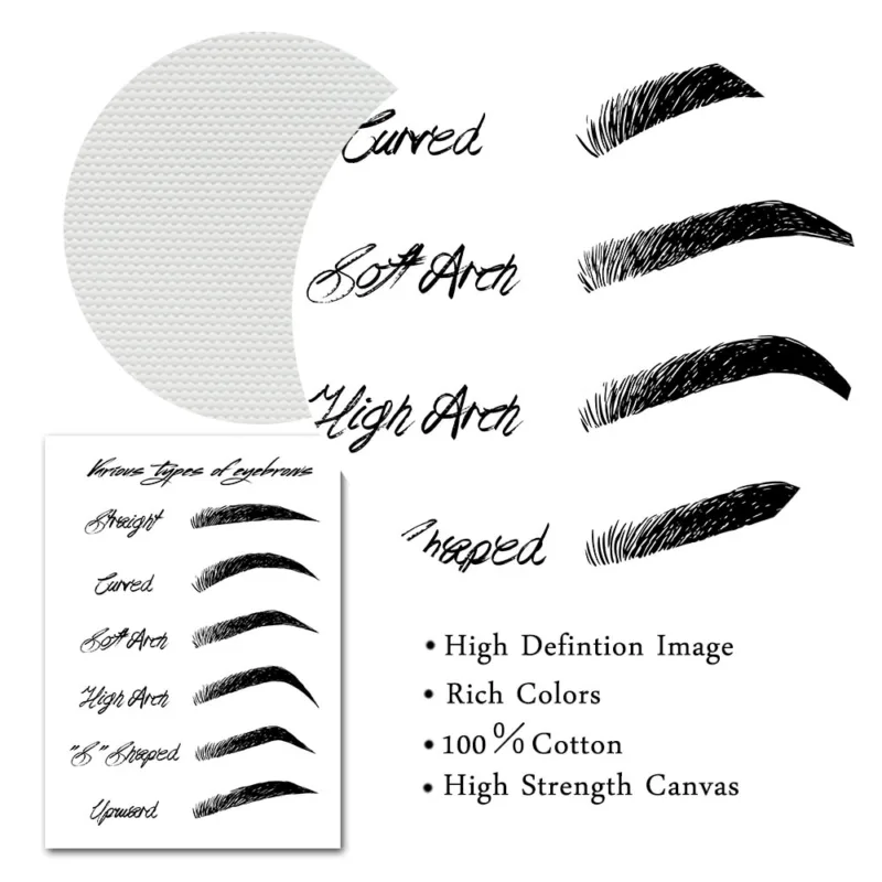 Eyebrow Eyelashes Make Up Art Painting Woman Face Canvas Posters And Prints Quotes Wall Pictures Beauty Studio Wall Art Decor
