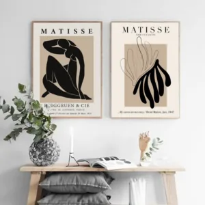 FLORID Henri Matisse Abstract Painting Minimal Illustration Wall Art Canvas Prints Vintage Poster Beige Wall Pictures Home Decor