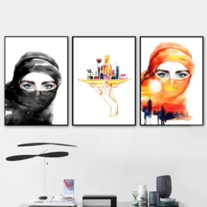 Face Eye Girl Eyelash Cosmetics Nordic Posters And Prints Wall Art Canvas Painting Wall Pictures For Living Room Salon Decor