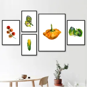Food Vegetables Wall Art Picture Canvas Mural Painting Fresh Poster and Prints Modern Home Decoration For Living Room Kitchen