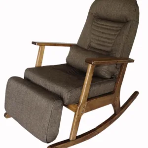 Garden Recliner For Elderly People Japanese Style ArmChair with Footstool Armrest Modern Indoor Wooden Rocking Chair Leg Wood