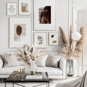 Geometric Line Drawing Abstract Canvas Painting Scandinavian Vintage Poster Nordic Print Wall Art Picture Modern Home Decoration