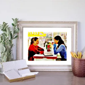 Gilmore Girls Tv Showe Poster COFFEE AT LUKE'S Watercolor Abstra