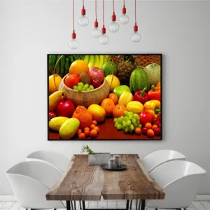 Green Fruits Lemon Wall Art Pictures Food Painting Kitchen Decor Canvas Painting Posters and Prints Living Room Decoration Apple
