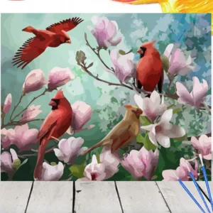 Painting By Numbers Bird Animals Kit Acrylic Paint On Canvas Wall Art Picture Home Decor DIY Gift