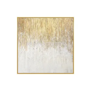 Hand Painted Modern Abstract Thick Gold Texture Oil Painting On Canvas Wall Art For Living Room Home Decor No Frame