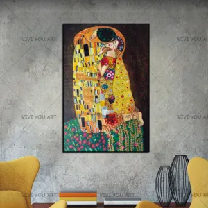 Hand Painting Reproduction Gold Painting Oil Painting on Canvas
