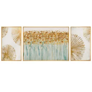 Hand-painted Abstract Oil Painting Huge Light Luxury Modern Minimalist Living Room Wall Triptych Paintings Decorative Painting
