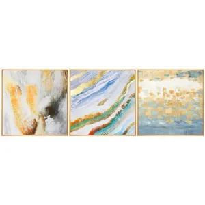 Hand-painted Oil Painting The Living Room Decorative Painting Wall Murals Triple Modern Minimalist Light Luxury Villa Restaurant