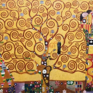 Handmade Canvas oil paintings Gustav Klimt's The Tree of Life Stoclet Frieze Reproduction gold landscape modern artwork Quality