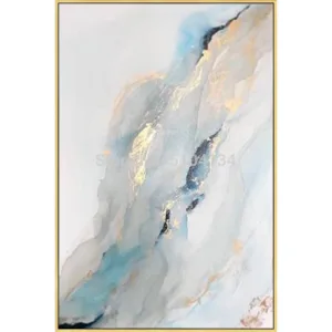 Handmade Wall Art Abstract Gold Oil Painting on Canvas Painting