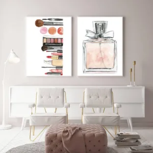 Home Decoration Wall Art Canvas Painting Vogue Posters Hd Print Nordic Pictures Perfume Paris Watercolour Makeup For Living Room