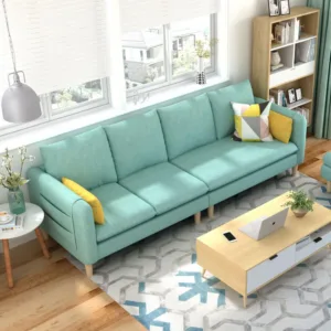 Hot Sal Living Room Sofa Set Home Furniture Modern Design Fashion Fabric Frame Soft Natural Latex L Shape Home Furniture